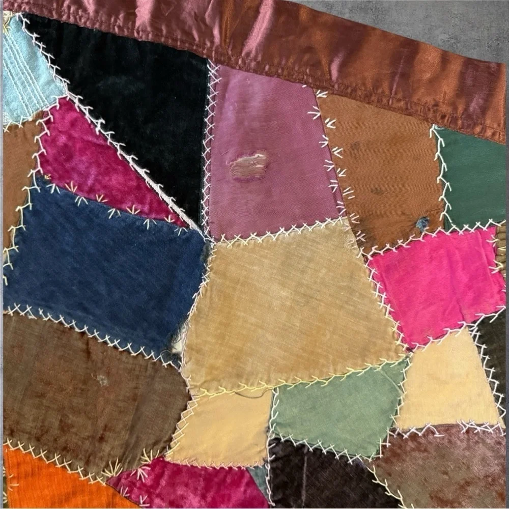 Antique American Crazy Quilt from the 1890’s